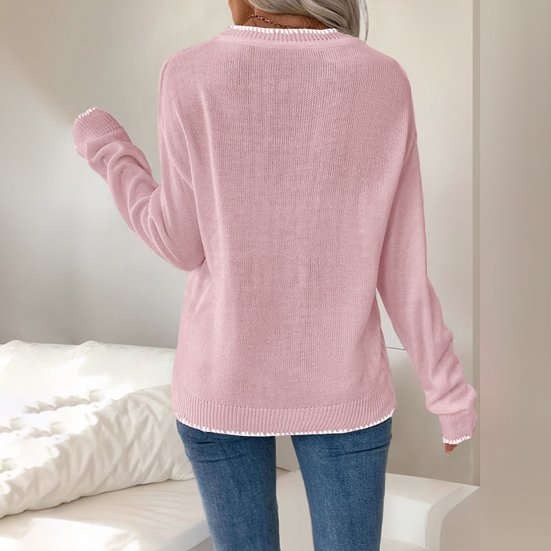 Damen Bequemer Pullover mit Schleifenmuster Echo Archiv
