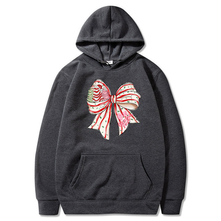 Damen Kapuzenpullover mit festlichem Schleifenmotiv Echoarchiv