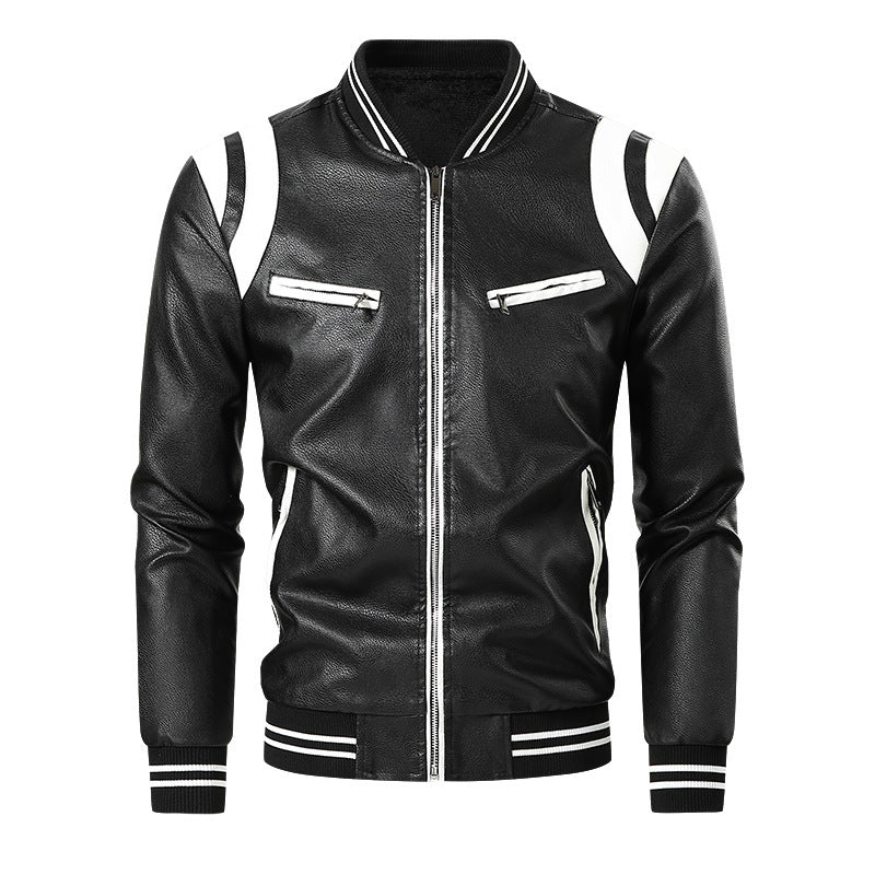 Herren Sportliche Lederjacke Echo Archiv