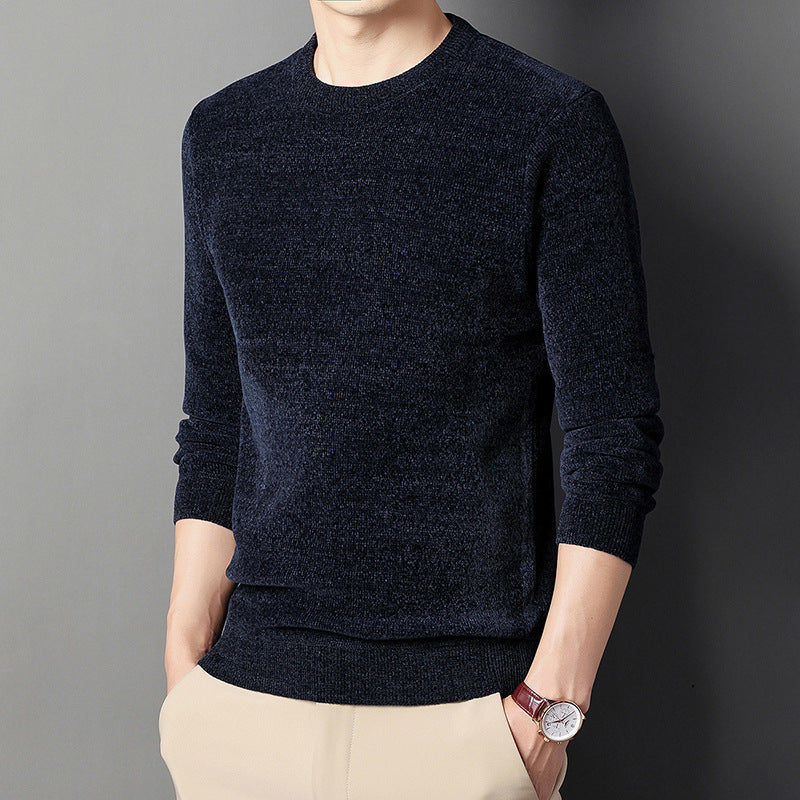 Herren Wärmender Rundhals-Pullover mit Fleece-Innenfutter – Norvane