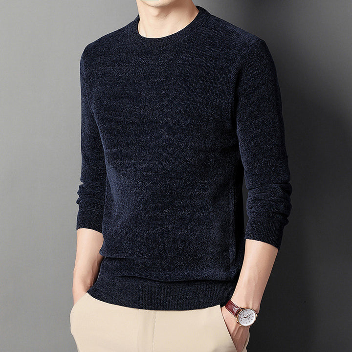 Herren Wärmender Rundhals-Pullover mit Fleece-Innenfutter – Norvane