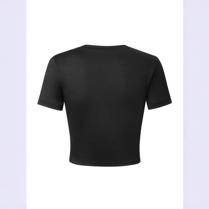 Damen Crop-Shirt mit auffälligem Typografie-Design Echo Archiv