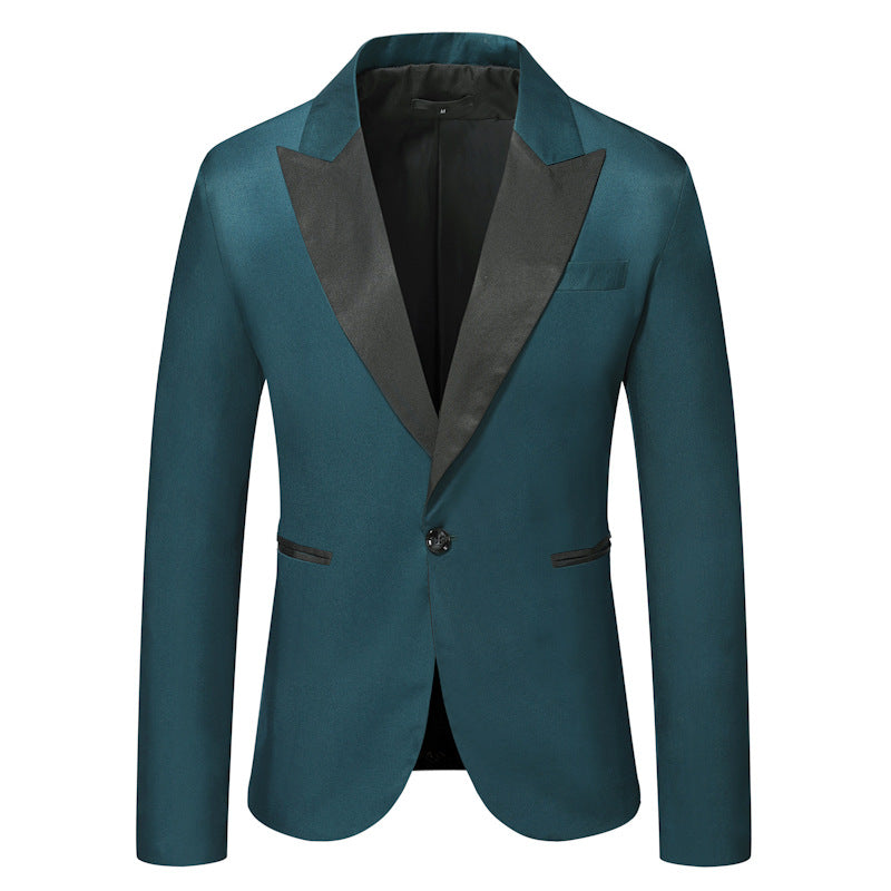 Herren Eleganter Smoking-Blazer mit klassischem Revers und zeitlosem Design Echoarchiv