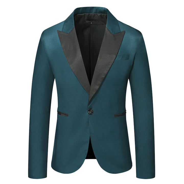 Herren Eleganter Smoking-Blazer mit klassischem Revers und zeitlosem Design Echoarchiv