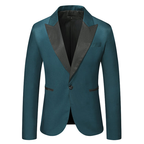 Herren Eleganter Smoking-Blazer mit klassischem Revers und zeitlosem Design Echoarchiv