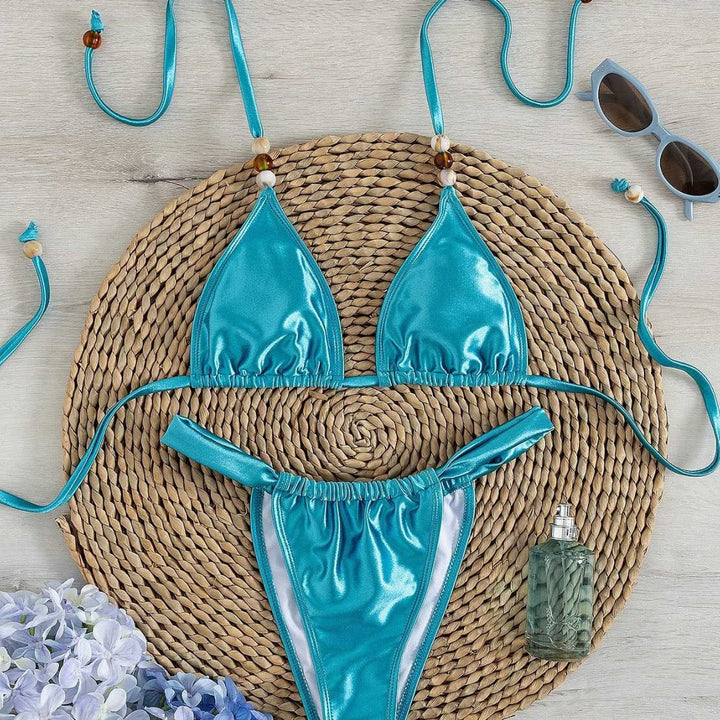 Damen Triangel-Bikini mit elegantem Falten-Design Echo Archiv