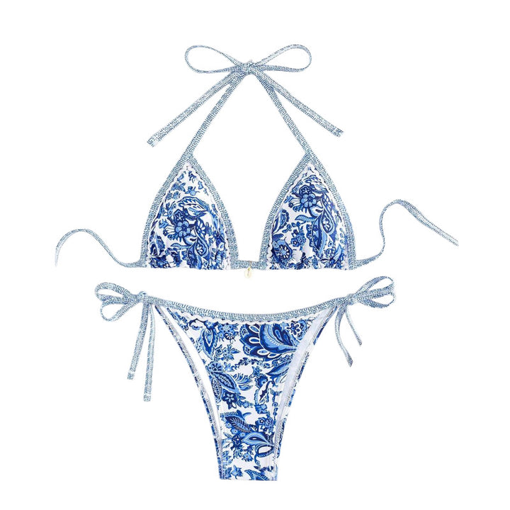 Damen Triangel-Bikini mit verstellbaren Bändern und elegantem Detail Echo Archiv