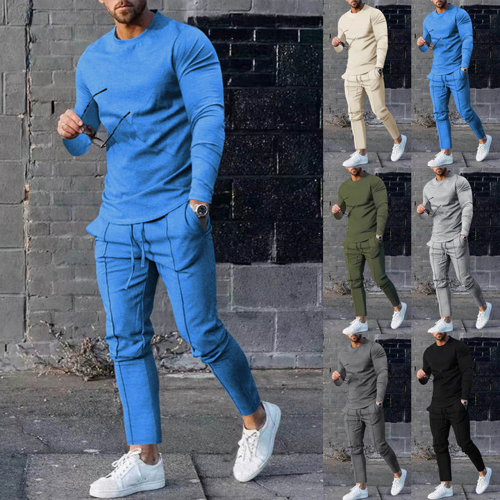 Herren Funktionales Langarmshirt und bequeme Jogginghose Set Echoarchiv