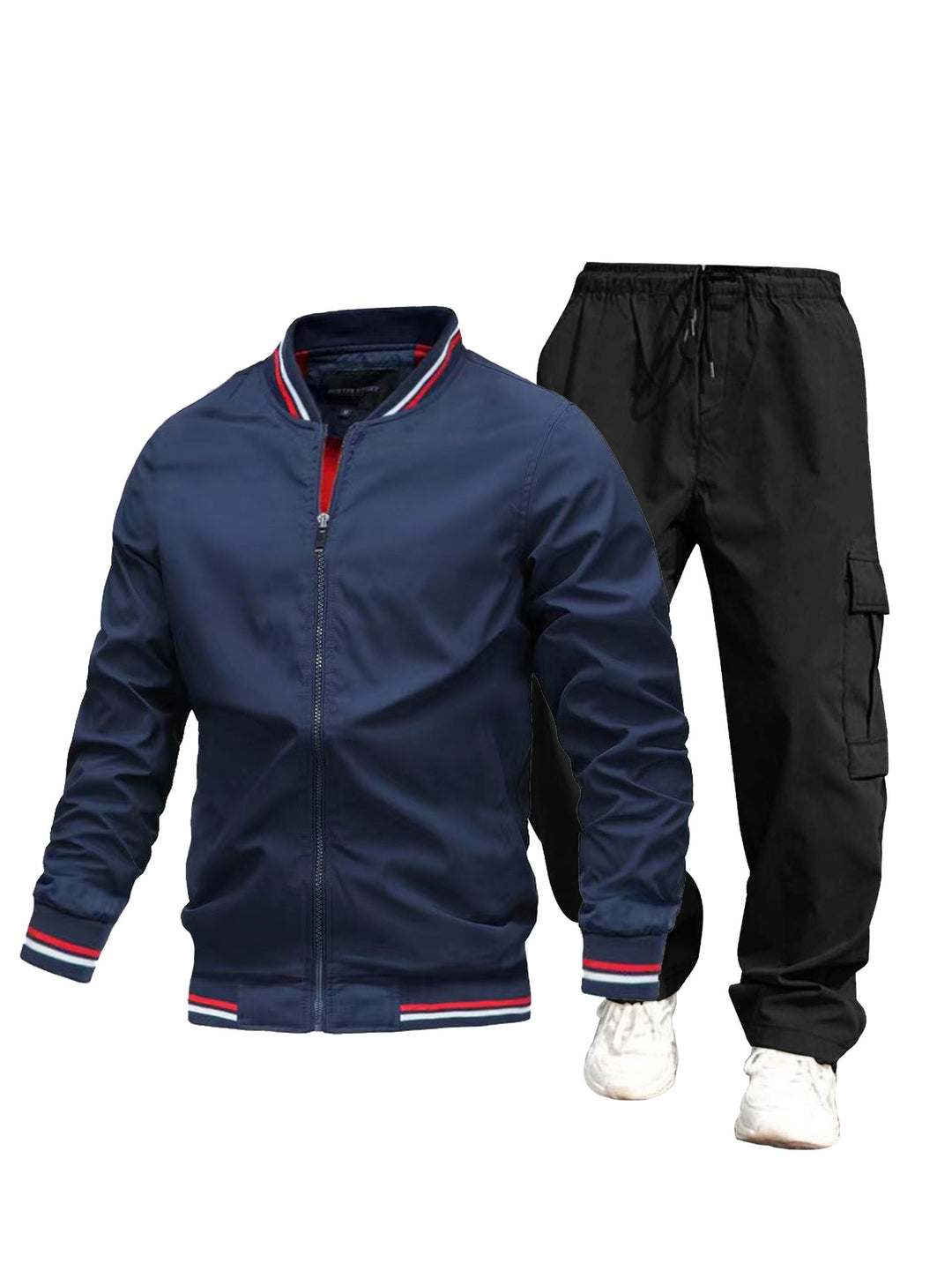 Herren Sportliche Jacke und Cargo-Hose Set Echo Archiv
