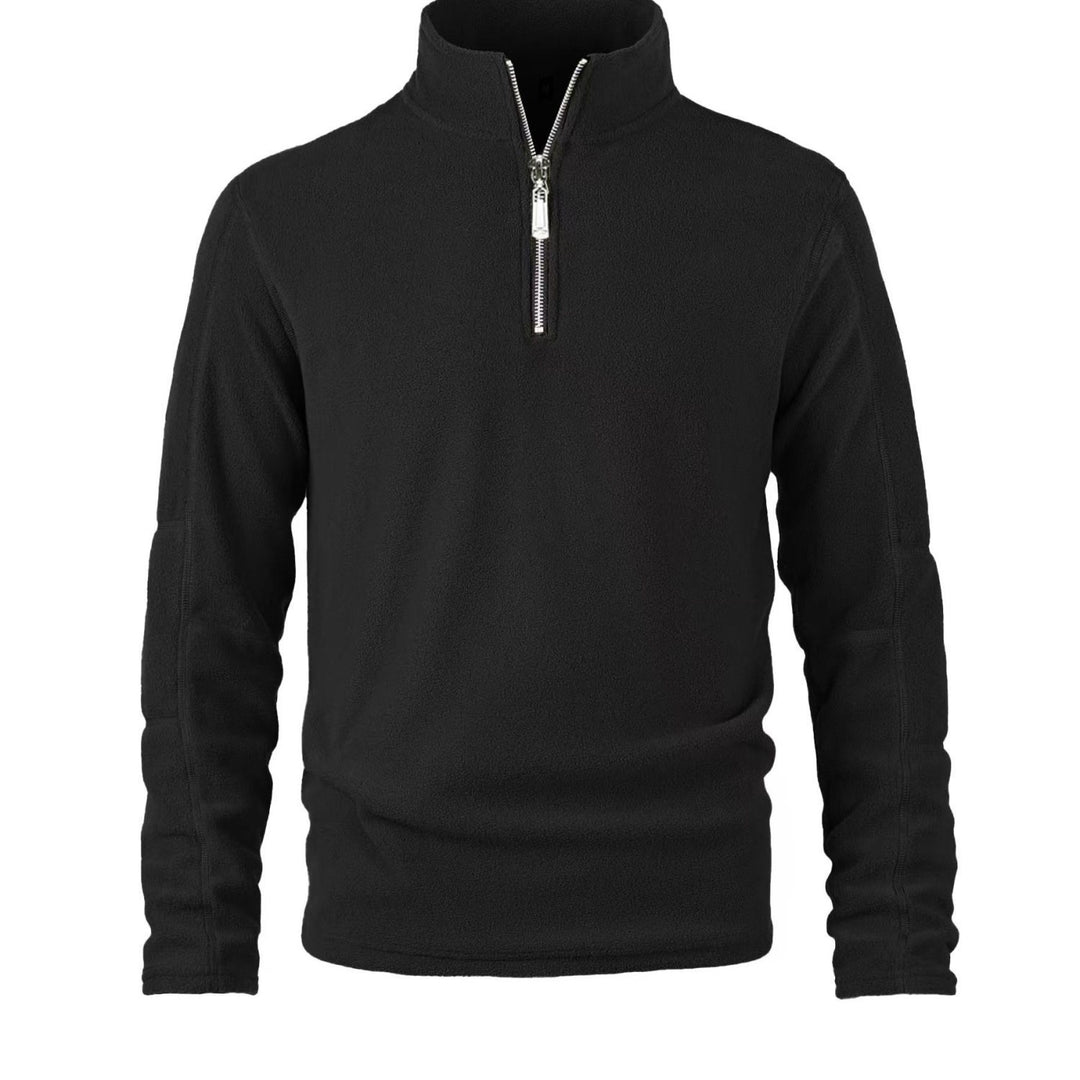 Herren warmhaltender Fleece-Pullover mit halbem Reißverschluss Echoarchiv