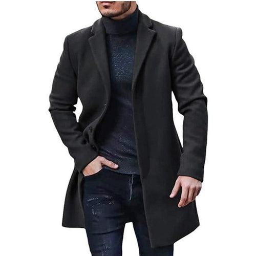 Herren eleganter Wollmantel Echoarchiv