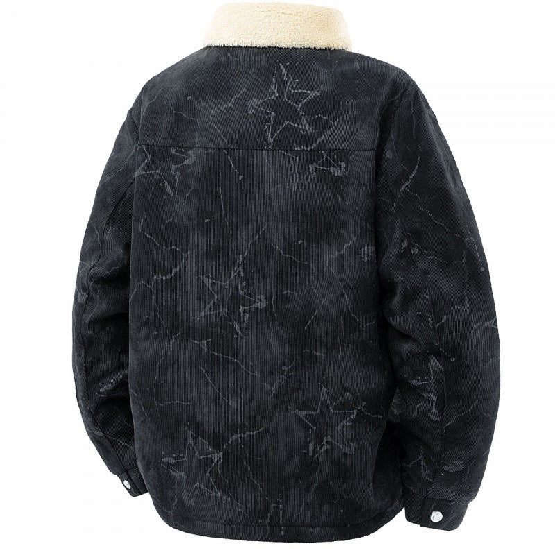 Herren Stylisches Cordjacke mit Teddyfutter Echo Archiv