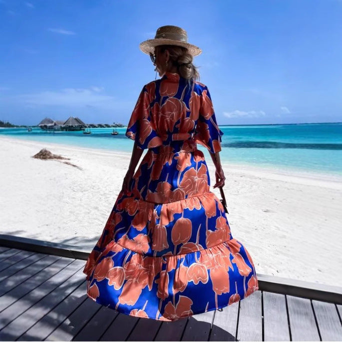 Damen eleganter Kimono mit floralem Design Echo Archiv
