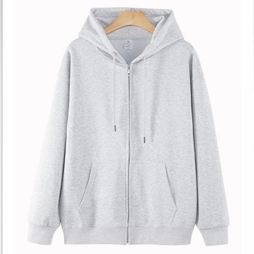 Unisex Oversize-Kapuzenjacke mit durchgehendem Reißverschluss & gerippten Bündchen Echoarchiv