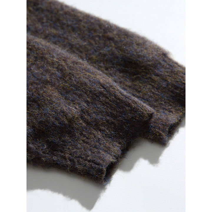 Damen Grobgestrickte Oversize-Strickjacke in Mohair‑Optik mit Rundhalsausschnitt und Knopfleiste Echo Archiv
