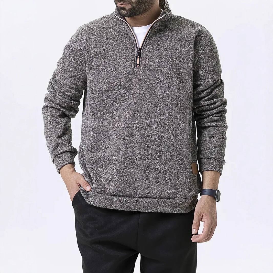 Herren Fleece-Pullover mit halbem Reißverschluss Echoarchiv