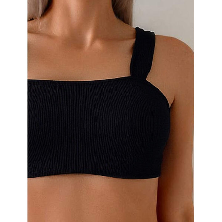Damen Sportliches Bikini-Set mit breiten Trägern Echo Archiv