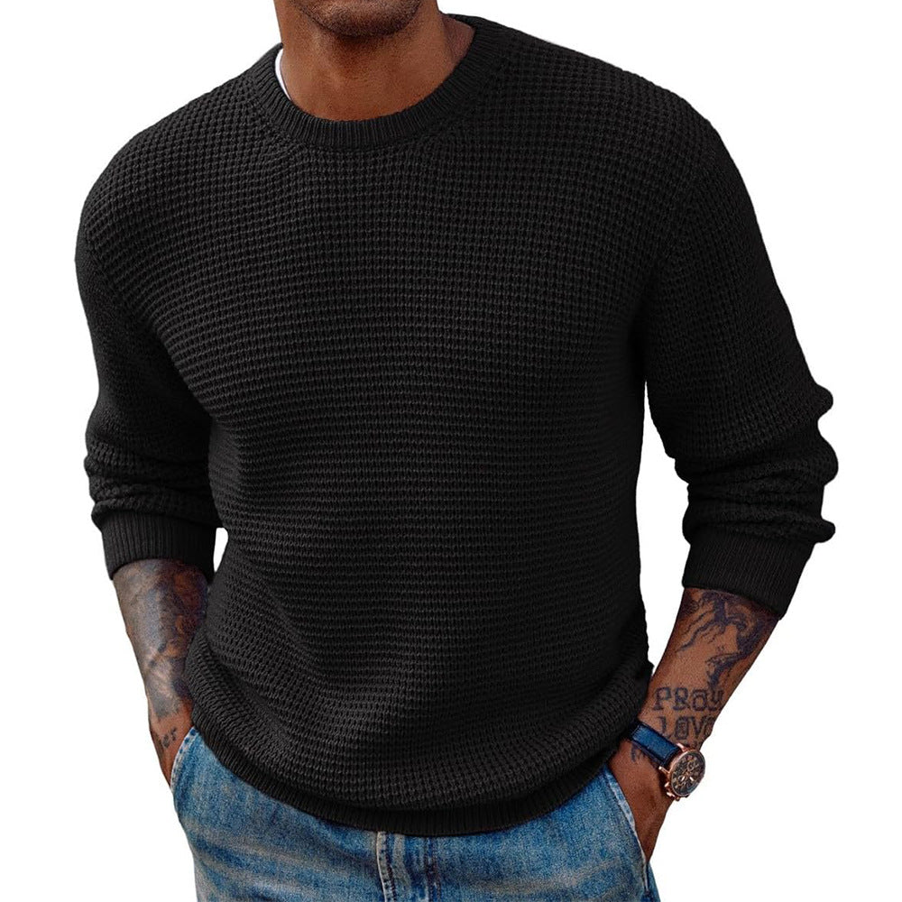 Herren Strukturierter Pullover Echoarchiv