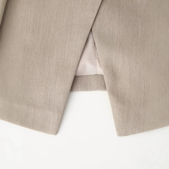 Damen Doppelreihiger Oversize-Blazer aus feinem Twill mit fallendem Revers Echoarchiv