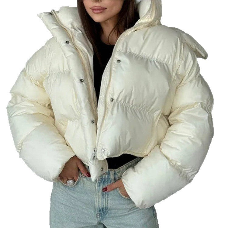 Damen Modische Kurzjacke mit Steppdetails – Célinea