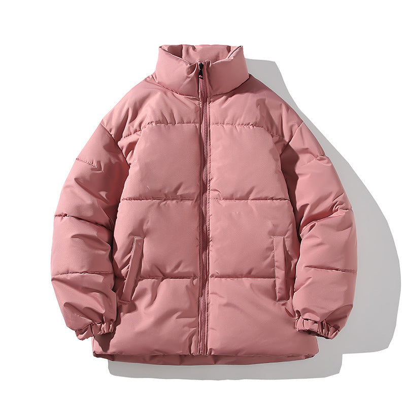 Herren isolierte Steppjacke mit hohem Kragen und elastischen Bündchen Echoarchiv