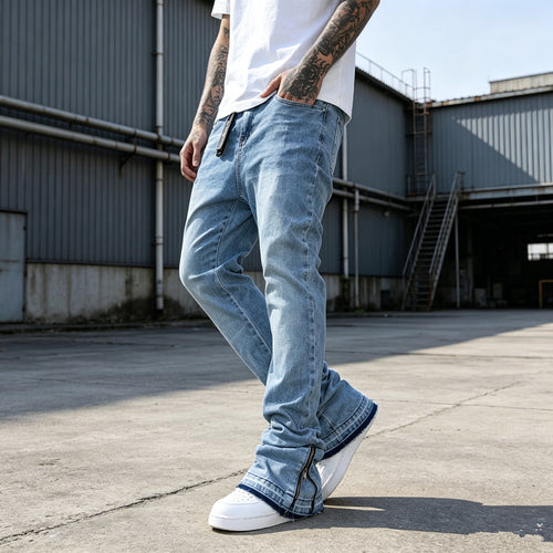 Herren Casual Straight Leg Jeans Echoarchiv