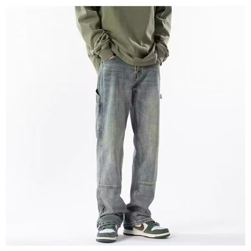 Herren Lässige Cargo-Jeans mit praktischen Seitentaschen Echoarchiv