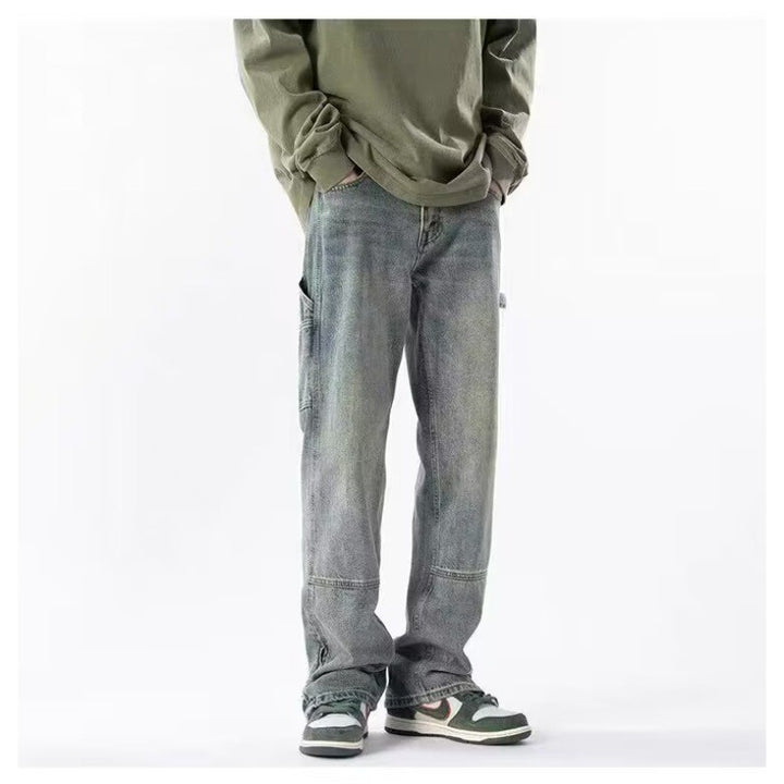 Herren Lässige Cargo-Jeans mit praktischen Seitentaschen Echoarchiv