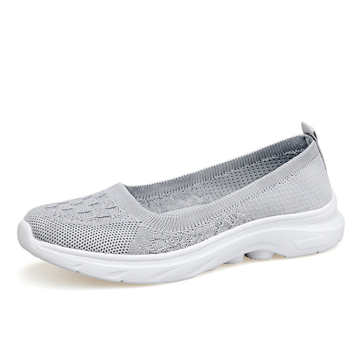 Damen nan Hybrid-Ballerina-Sneaker mit nahtlosem Strickobermaterial, ergonomischem Komfortfußbett und griffiger Laufsohle Echo Archiv