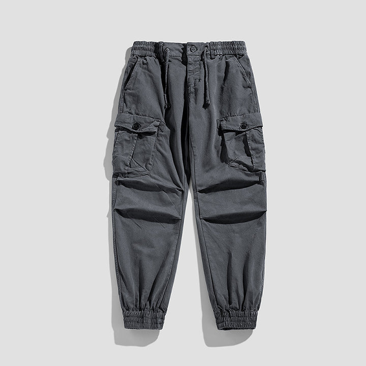 Herren Cargo-Jogger mit Tunnelzugbund, Mehrfachtaschen und elastischen Knöchelabschlüssen Echo Archiv