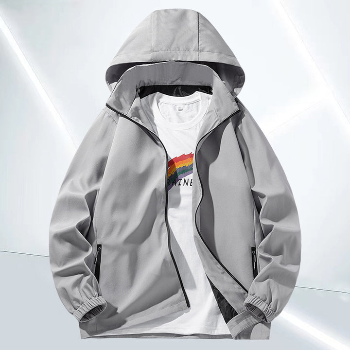 Unisex Minimalistische Softshell-Hoodie mit wasserabweisender Beschichtung, Kapuze & verdeckten Reißverschlusstaschen Echo Archiv