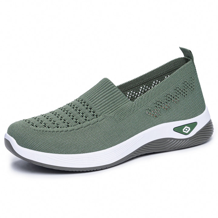 Damen nan nahtloser atmungsaktiver Strick-Slip-On Comfort-Walking-Schuh Echo Archiv