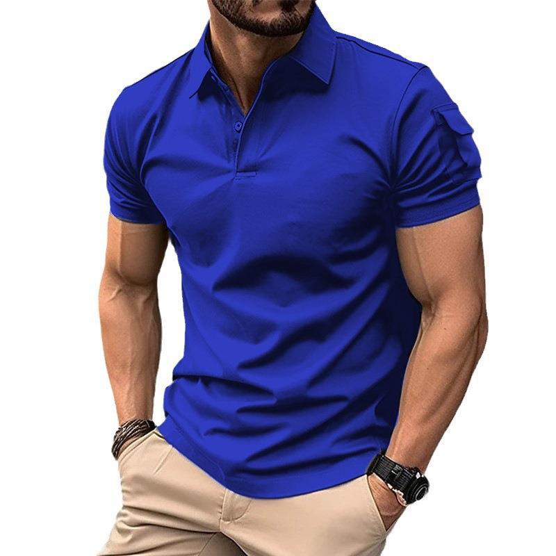 Herren Poloshirt mit funktionalen Ärmeln und sportlichem Schnitt Echoarchiv