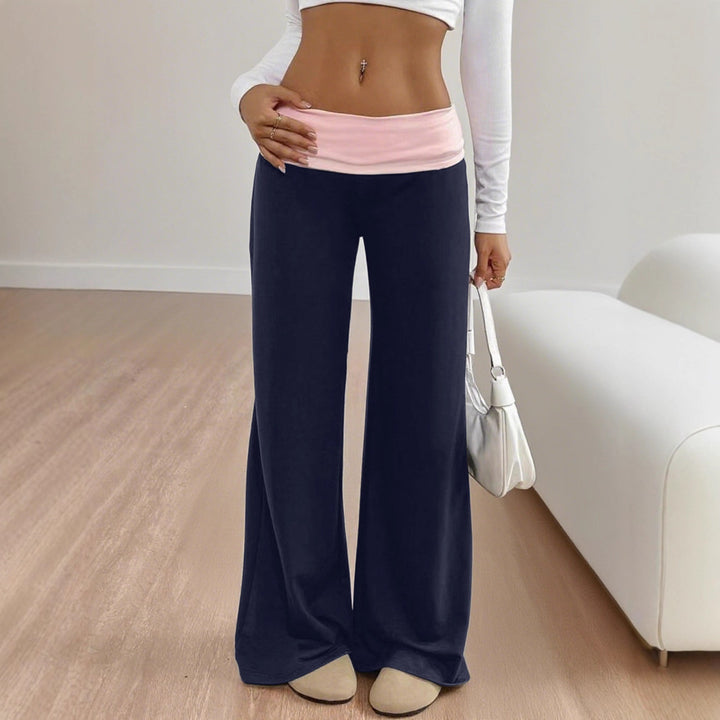 Damen Hochwertige Sporthose mit weitem Bein und Miditaille Echo Archiv