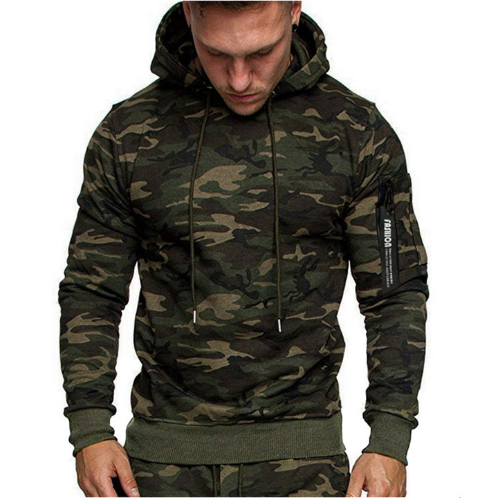 Herren sportlicher Hoodie mit seitlichem Reißverschluss Echoarchiv