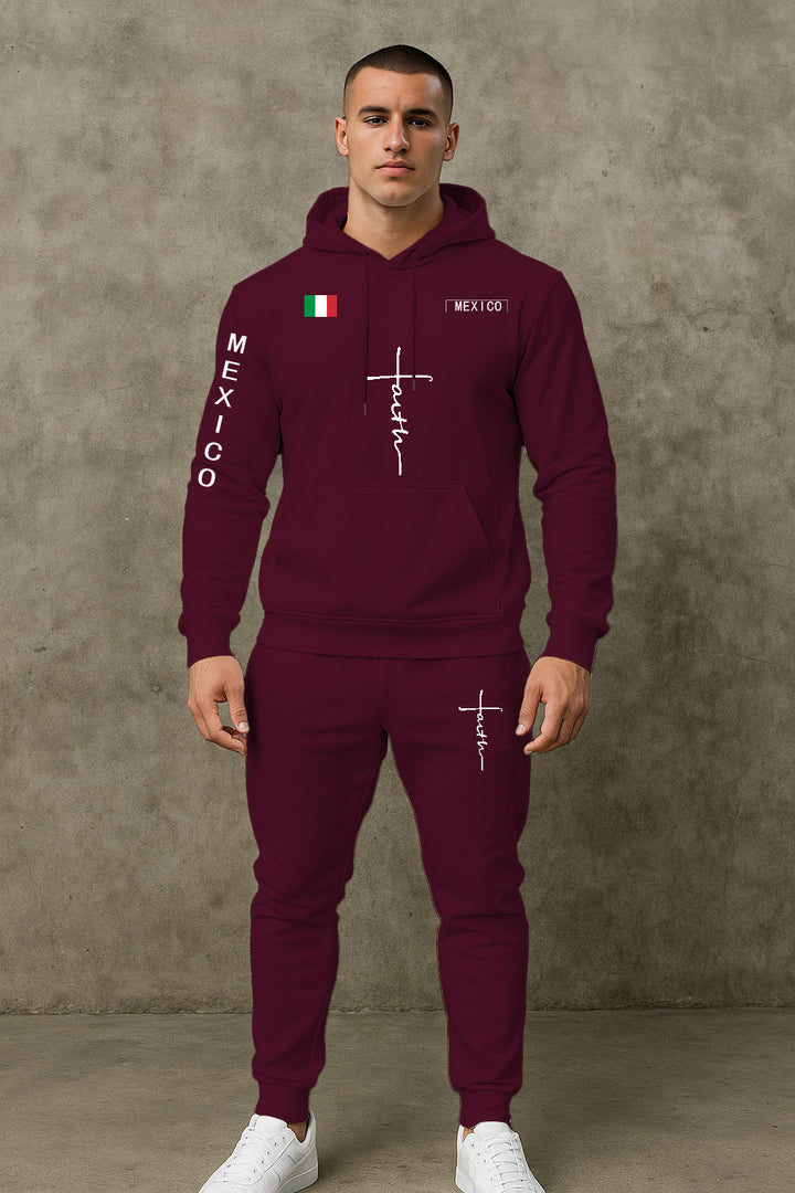 Herren Sport Hoodie und Jogginghose Set Echoarchiv