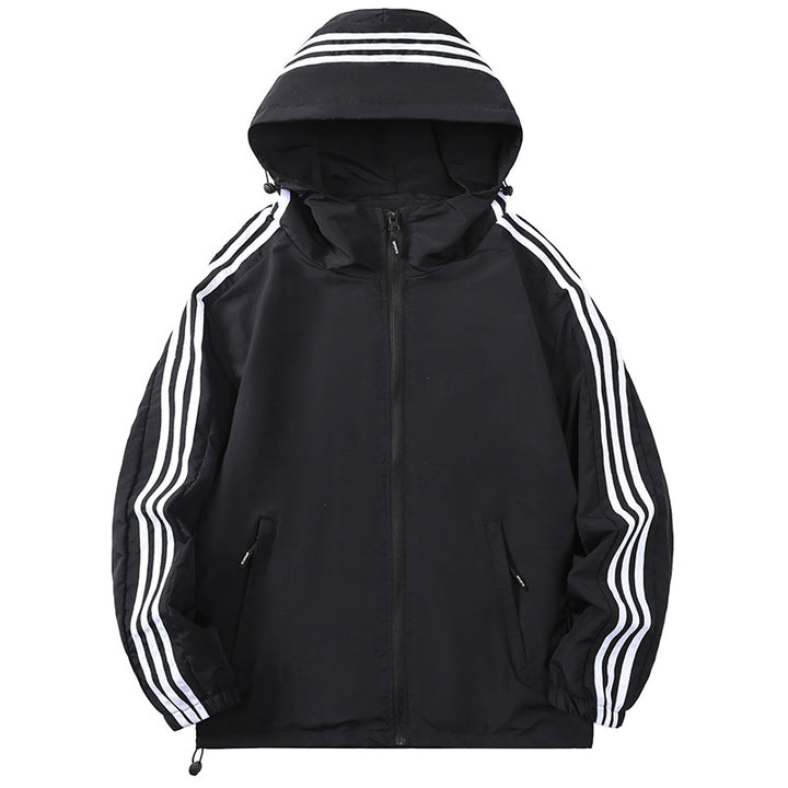 Herren Sportliche Übergangsjacke mit Kapuze und reflektierenden Akzenten Echo Archiv