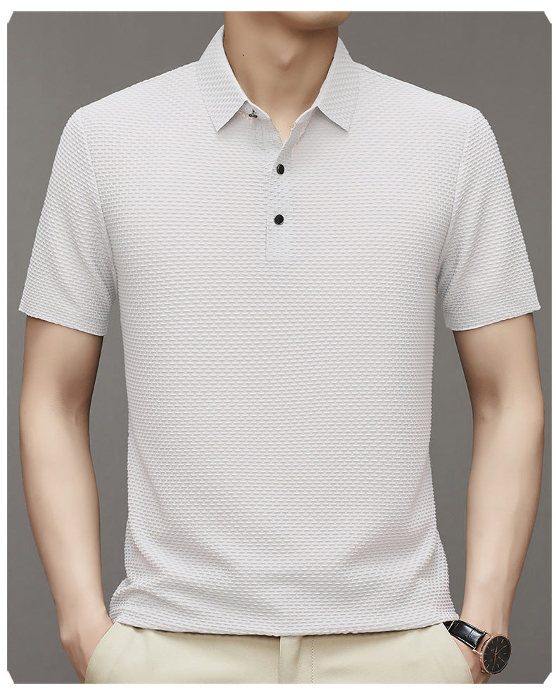 Herren Struktur Polo Shirt Echoarchiv