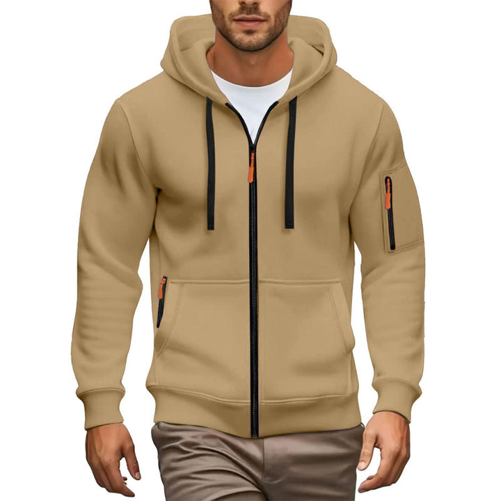 Herren Hochwertiger Zip-Hoodie Echoarchiv