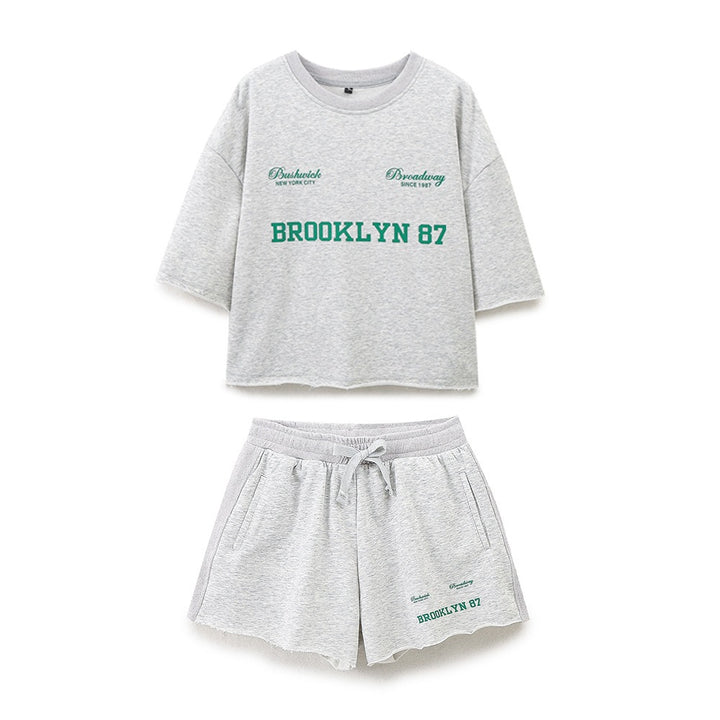 Damen lässige Freizeit-Shorts mit elastischem Bund und praktischen Taschen Echo Archiv