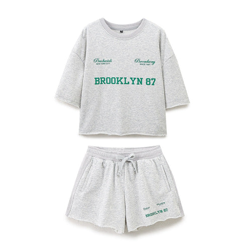 Damen lässige Freizeit-Shorts mit elastischem Bund und praktischen Taschen Echo Archiv
