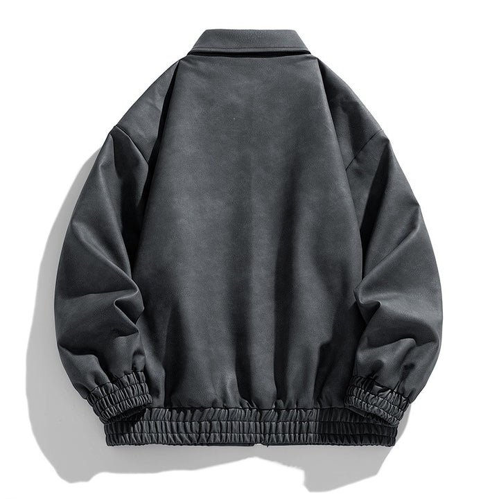 Herren Modische Jacke mit Stehkragen und praktischen Taschen – Taviero