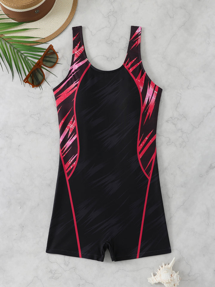 Damen Sportlicher Schwimmanzug Echo Archiv