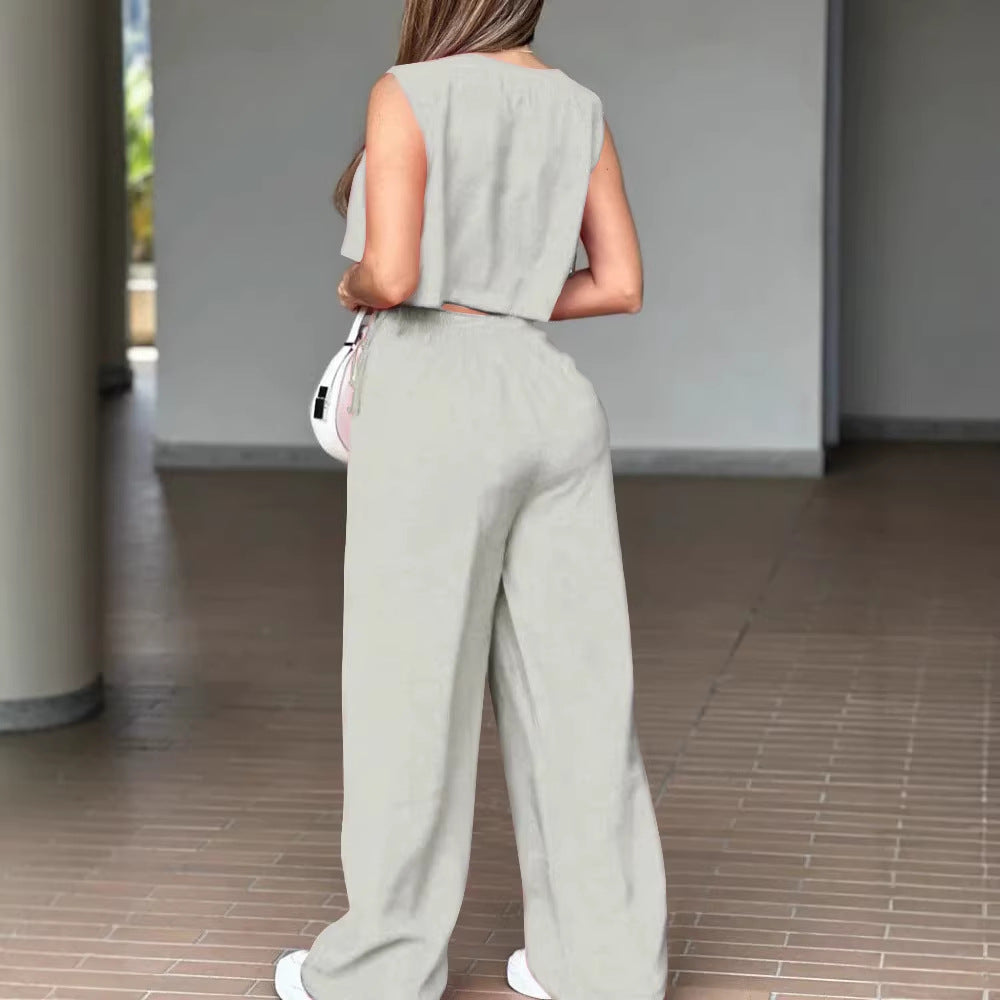 Damen Lässiges Zweiteiler-Outfit mit hochwertigem Stoff und modernem Schnitt Echo Archiv