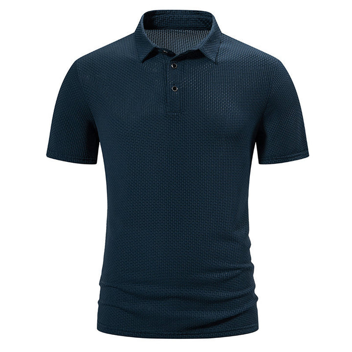 Herren Polohemd mit strukturiertem Design und modernen Akzenten Echoarchiv