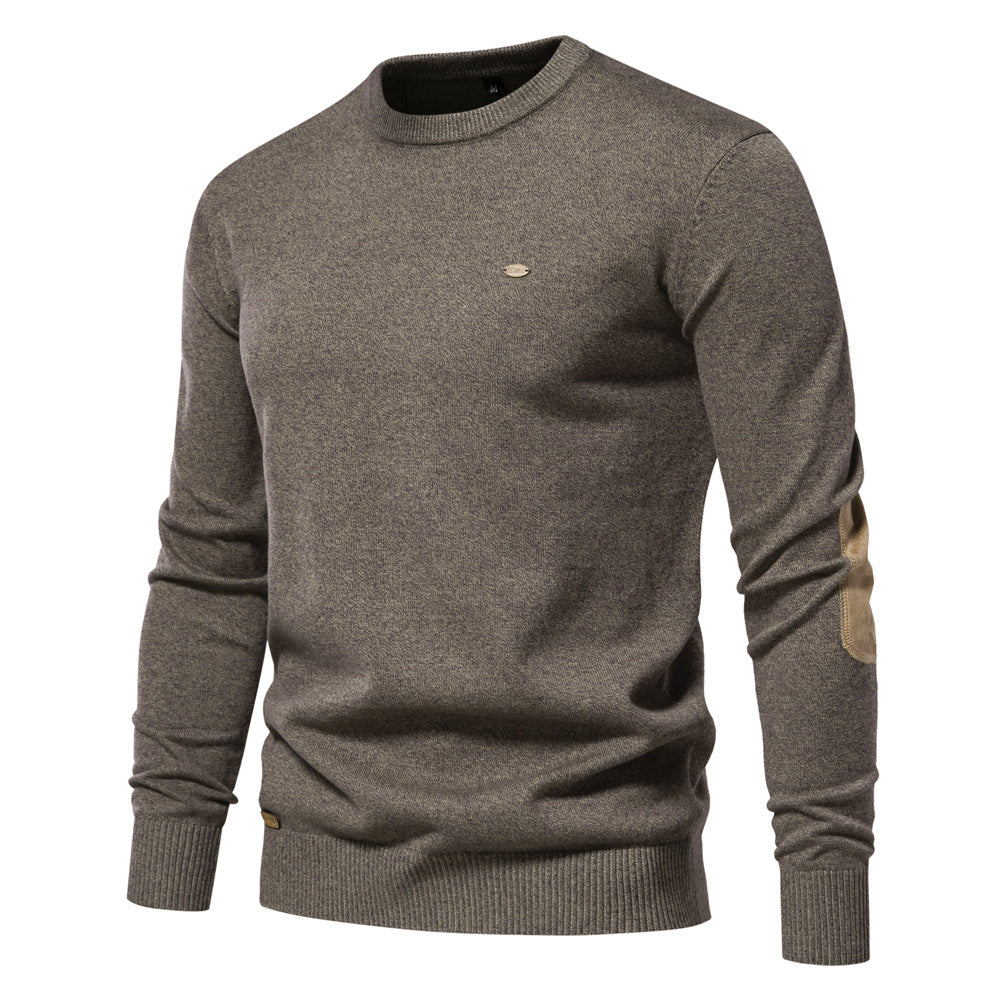 Herren Rundhals Pullover aus weichem Strickstoff Echoarchiv