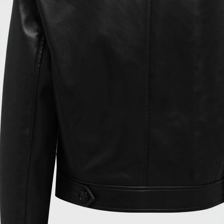 Damen Cropped Lederjacke Echo Archiv