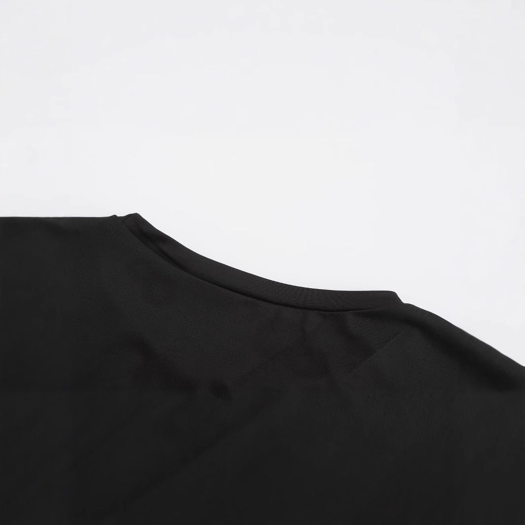 Damen Kurzarm T-Shirt mit elegantem Schleifenmuster und figurbetontem Design Echo Archiv