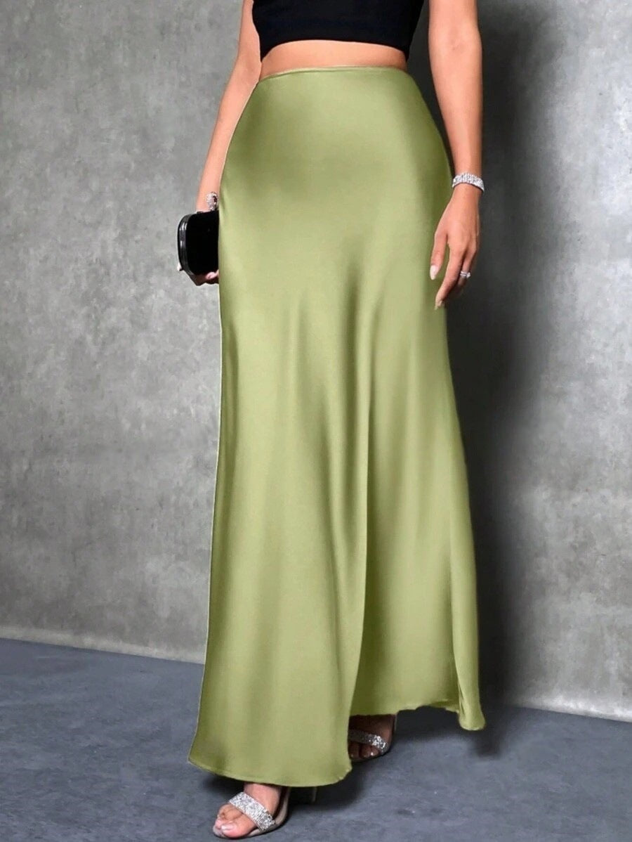 Damen Maxirock mit fließendem Schnitt und elegantem Fall Echo Archiv