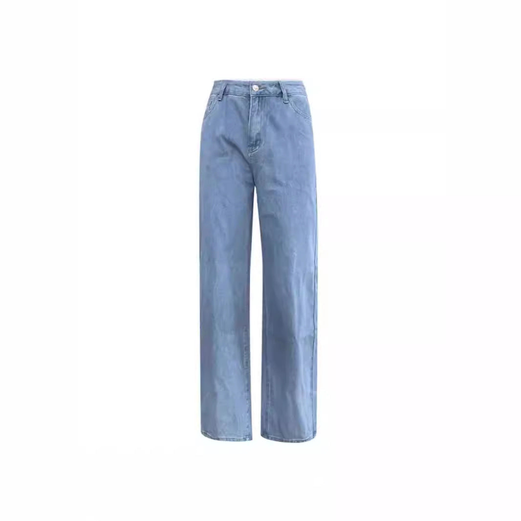 Damen nan relaxed-fit Baggy-Jeans mit hoher Taille und tiefem Schritt Echo Archiv